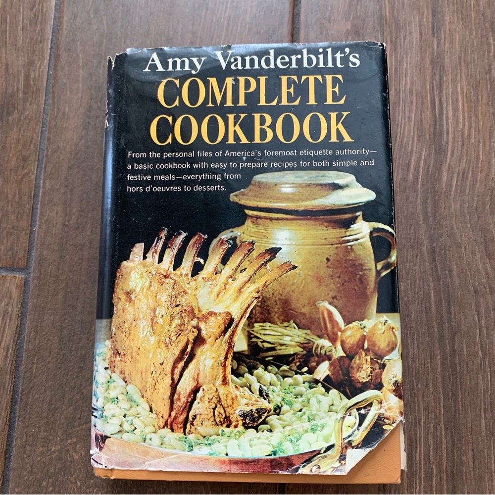 Vintage Amy Vanderbilt's Complete Cookbook 1961 Illus. by Andy Warhol